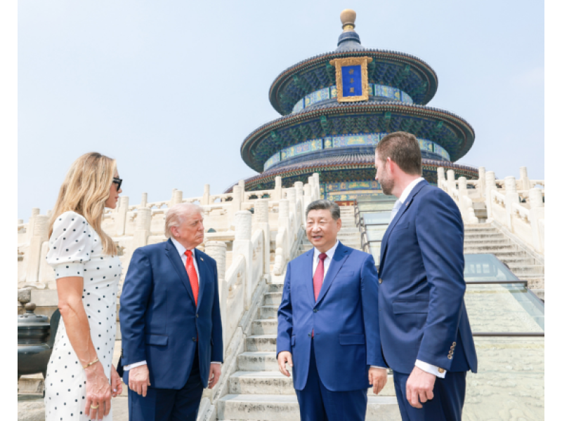 US President Donald Trump Visits the Temple of Heaven