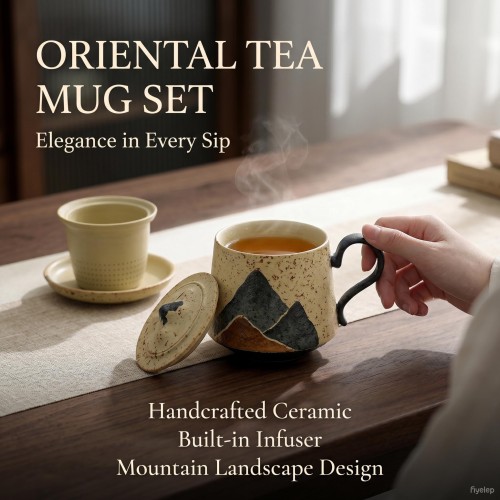 Temple of Heaven Zen Mountain Infuser Cup with Royal Gift Box