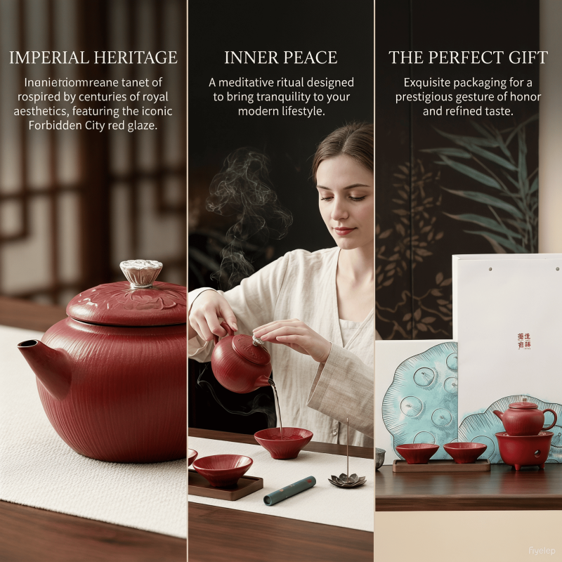 The Sanctuary of Mindfulness   Forbidden City Red   Imperial Masterpiece  Blanc de Chine 