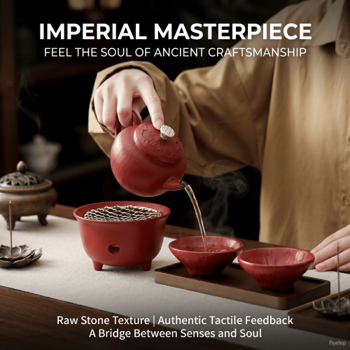 The Sanctuary of Mindfulness   Forbidden City Red   Imperial Masterpiece  Blanc de Chine