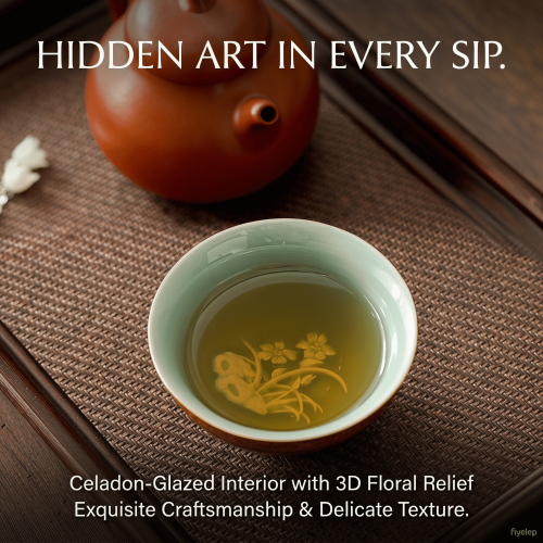 Zen Seasons Hand-Finished Blanc de Chine Tasting Cups