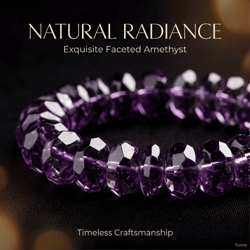 Amethyst Crystal Healing Bracelet  11.4MM Wearable Talismans 