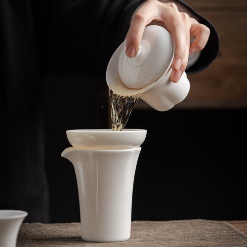 Handcrafted Chinablanc gaiwan  Dehua porcelain Collection