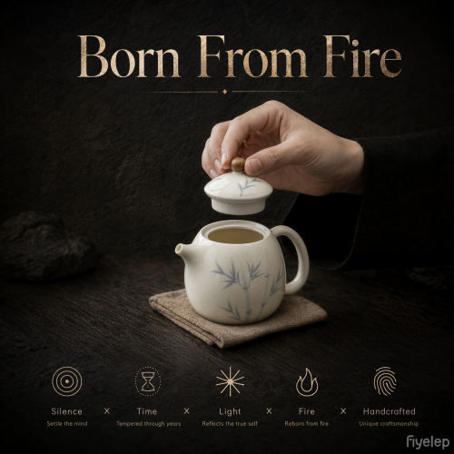 Handcrafted the Glaze Series junzhu Dragon Pearl Teapot Dehua porcelain Collection  