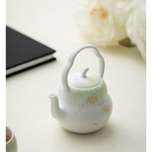 Hand-painted Snow White Glaze Pear-shaped Teapot Dehua porcelain Collection  